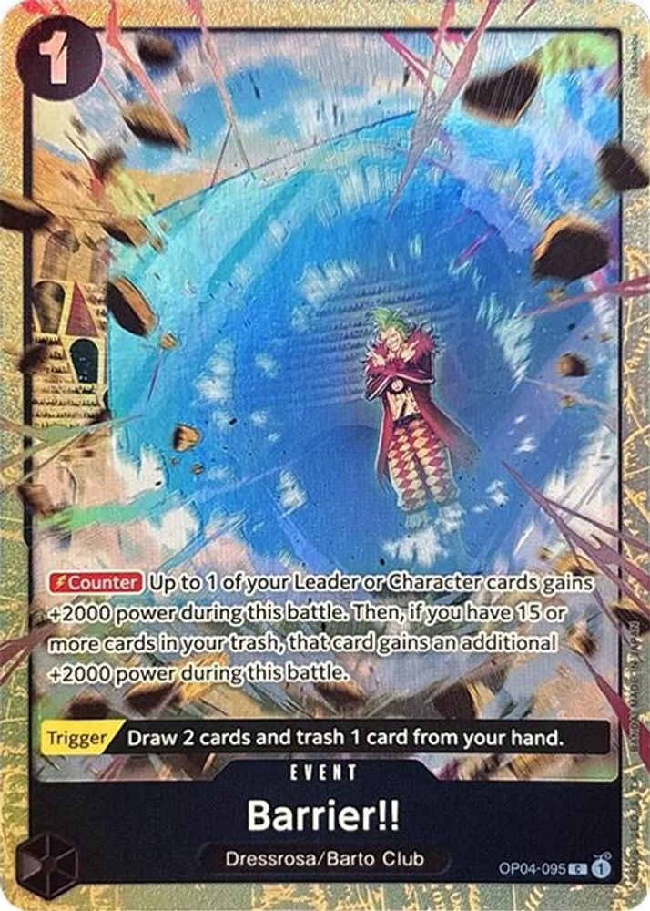 Barrier!! [Best Selection Vol. 2] OP04-095 One Piece Card Game