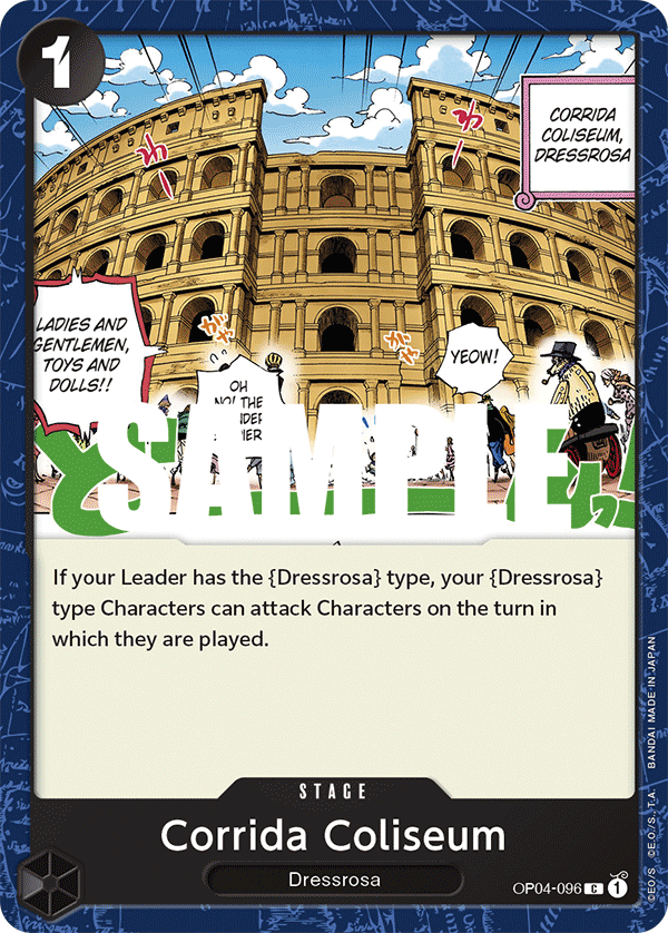 Corrida Coliseum [Foil PRB-02] JP OP04-096 One Piece Card Game