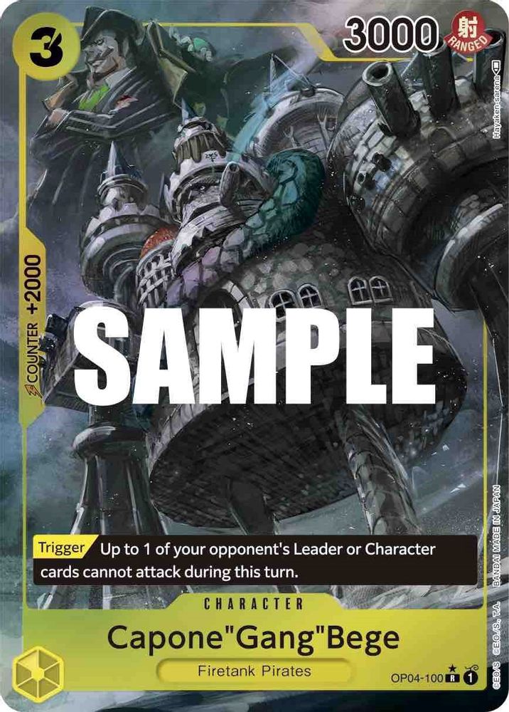 Capone"Gang"Bege [Alternate Art] OP04-100 One Piece Card Game