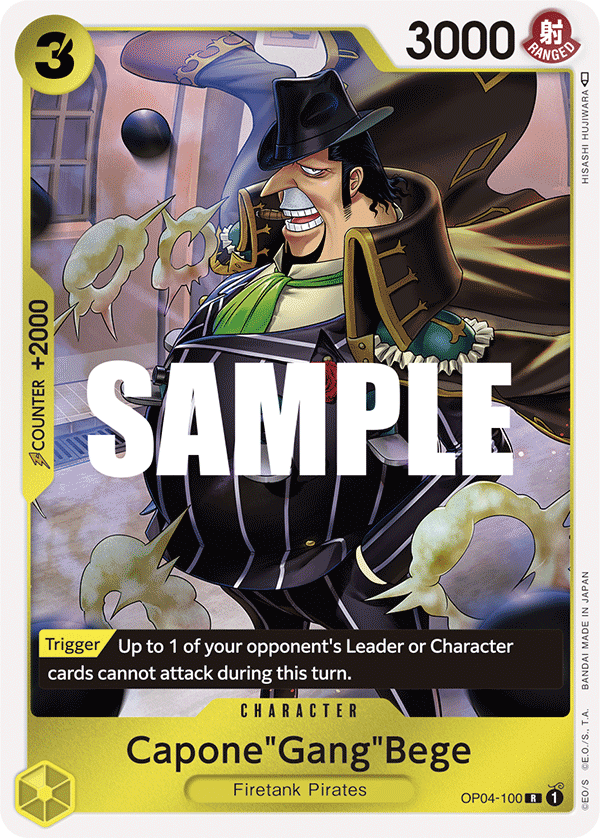 Capone"Gang"Bege [Top Player] OP04-100 One Piece Card Game
