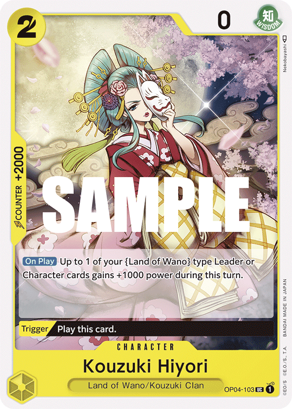 Kouzuki Hiyori OP04-103 One Piece Card Game