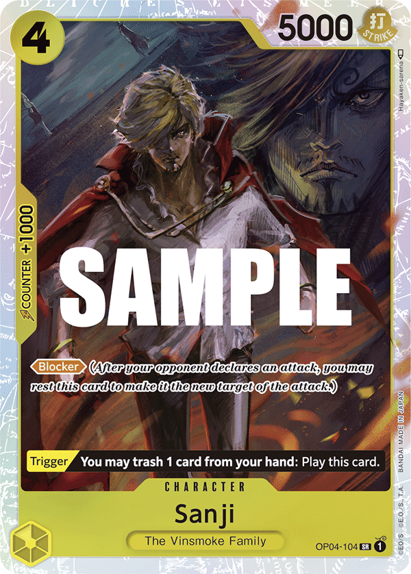 Sanji OP04-104 One Piece Card Game