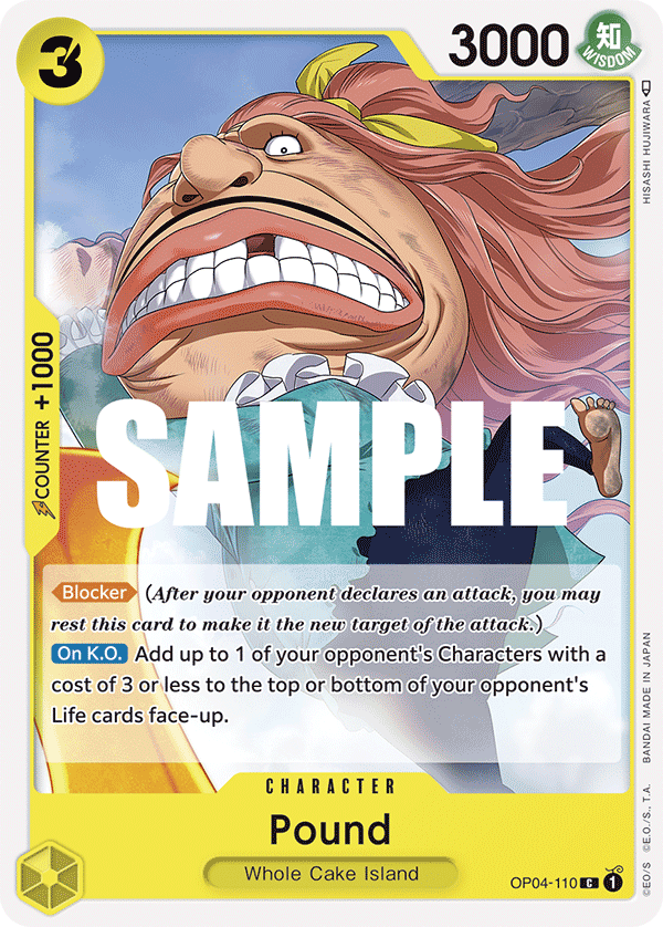 Pound OP04-110 One Piece Card Game