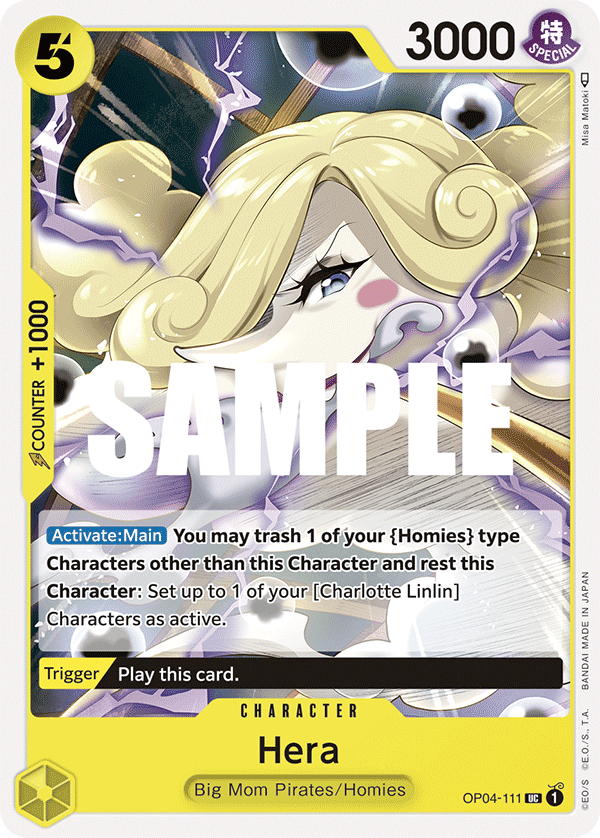 Hera [Pre-Release] OP04-111 One Piece Card Game