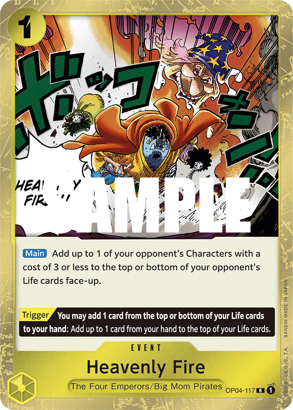 Heavenly Fire OP04-117 One Piece Card Game
