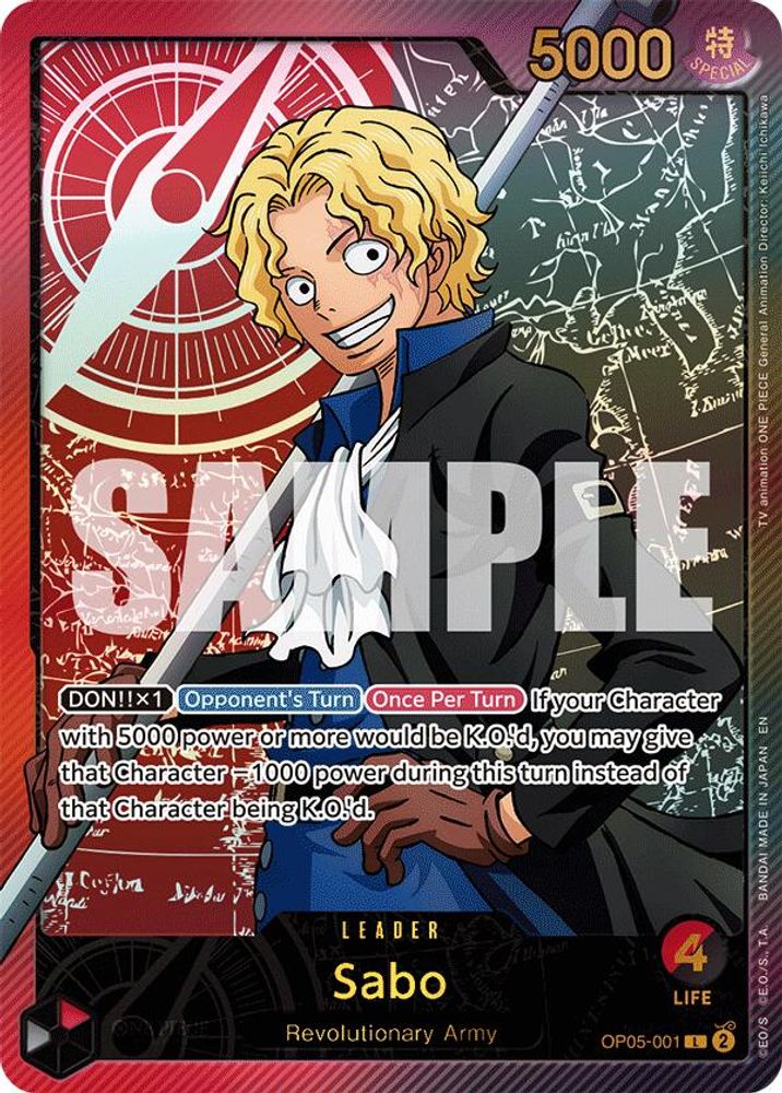 Sabo [SP] OP05-001 One Piece Card Game