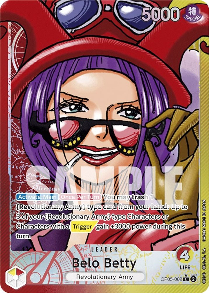 Belo Betty [Alternate Art] OP05-002 One Piece Card Game