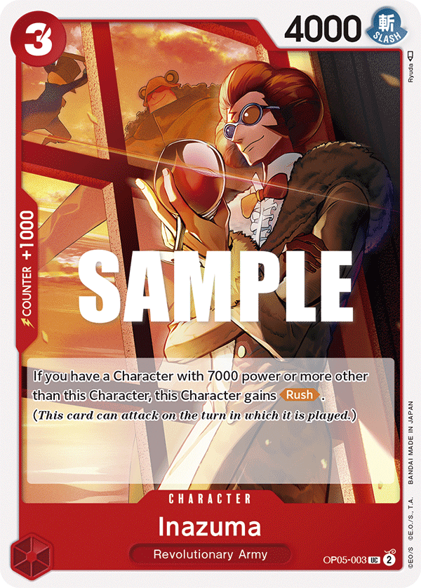 Inazuma [1st Anniversary] OP05-003 One Piece Card Game