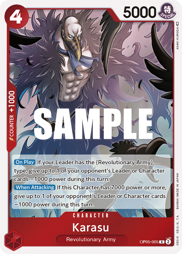 Karasu [Best Selection] JP OP05-005 One Piece Card Game