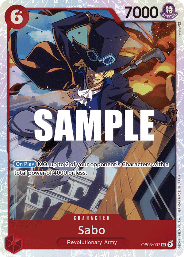 Sabo [Alternate Art PRB01] JP OP05-007 One Piece Card Game