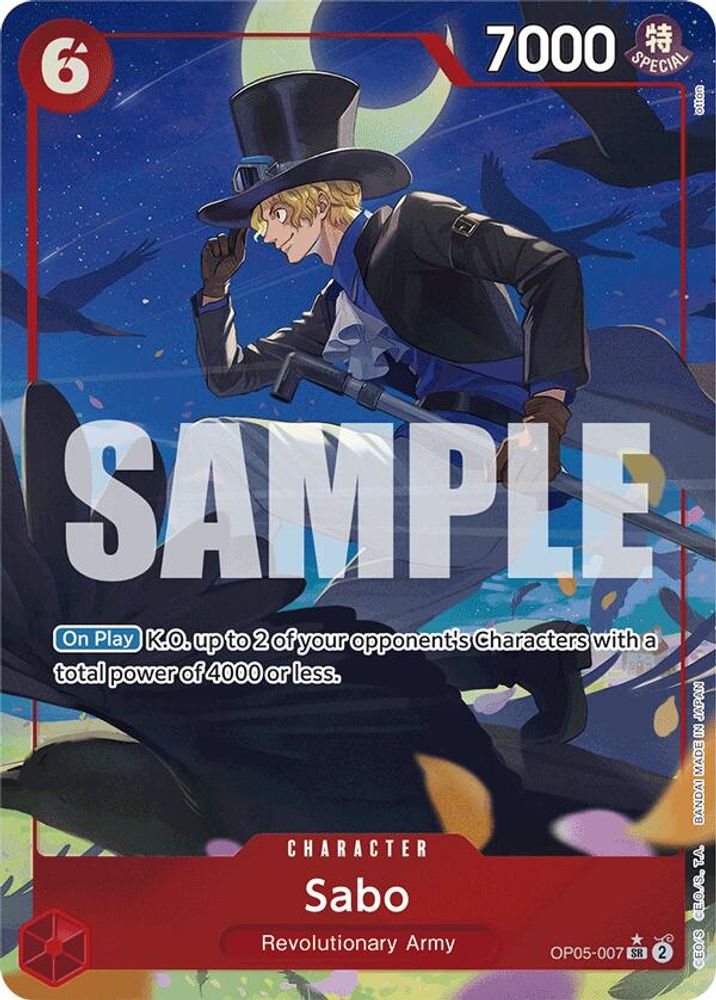 Sabo [Alternate Art PRB01] OP05-007 One Piece Card Game