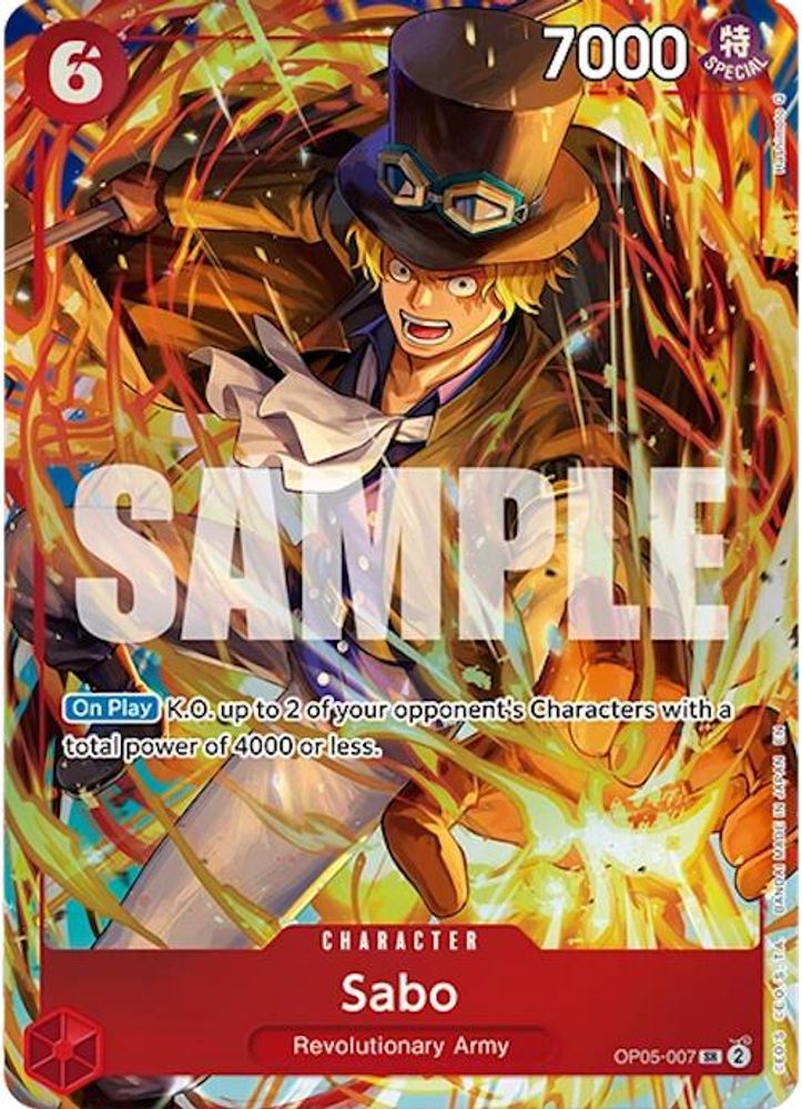 Sabo [Illustration Box Vol. 5] OP05-007 One Piece Card Game