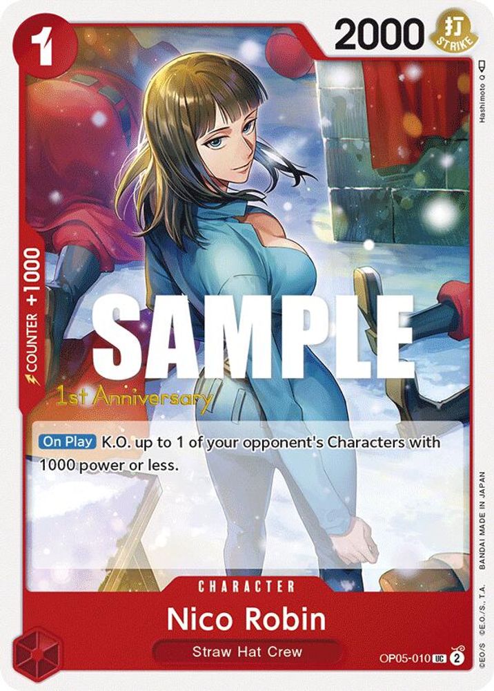 Nico Robin [1st Anniversary] OP05-010 One Piece Card Game