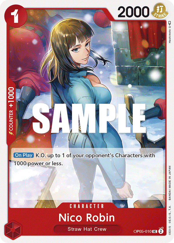 Nico Robin [Judge] JP OP05-010 One Piece Card Game