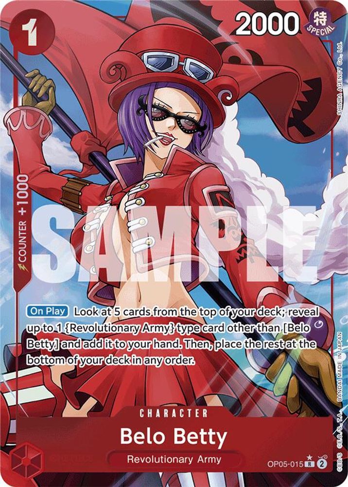 Belo Betty [Alternate Art PRB01] OP05-015 One Piece Card Game