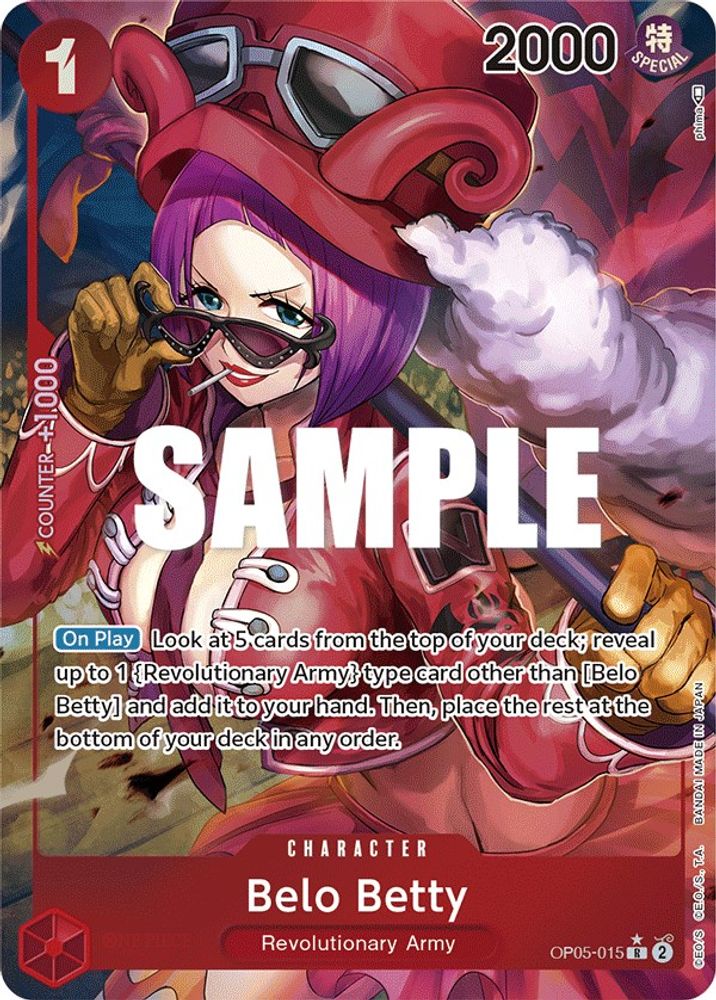 Belo Betty [Alternate Art] OP05-015 One Piece Card Game
