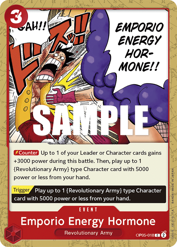 Emporio Energy Hormone OP05-018 One Piece Card Game