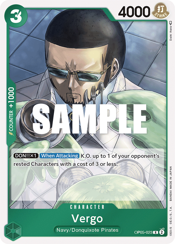 Vergo OP05-023 One Piece Card Game