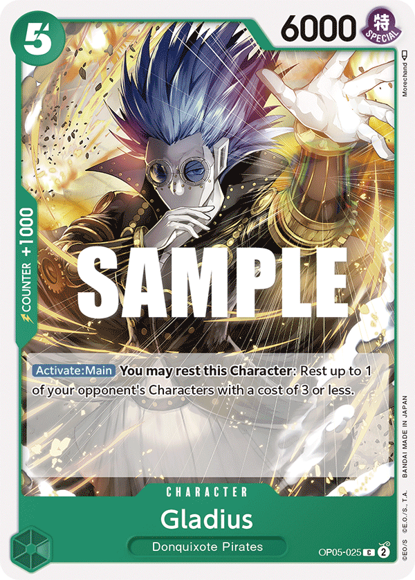 Gladius OP05-025 One Piece Card Game
