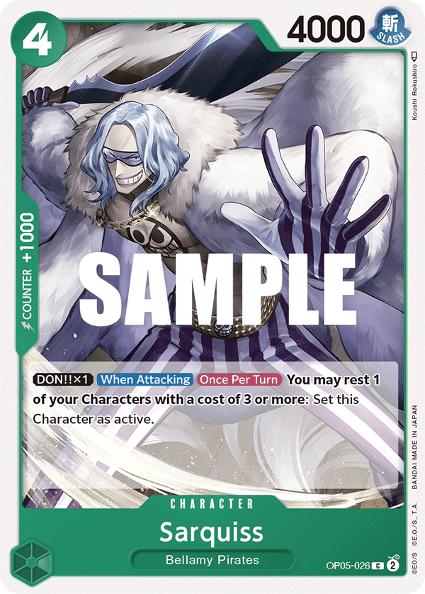 Sarquiss OP05-026 One Piece Card Game