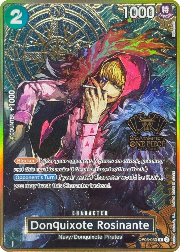 Donquixote Rosinante [2nd Anniversary] OP05-030 One Piece Card Game
