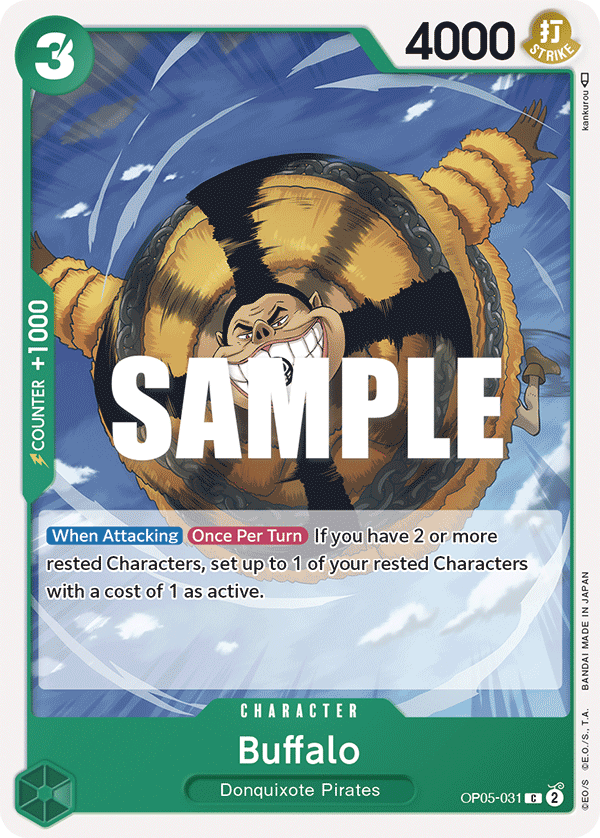 Buffalo OP05-031 One Piece Card Game