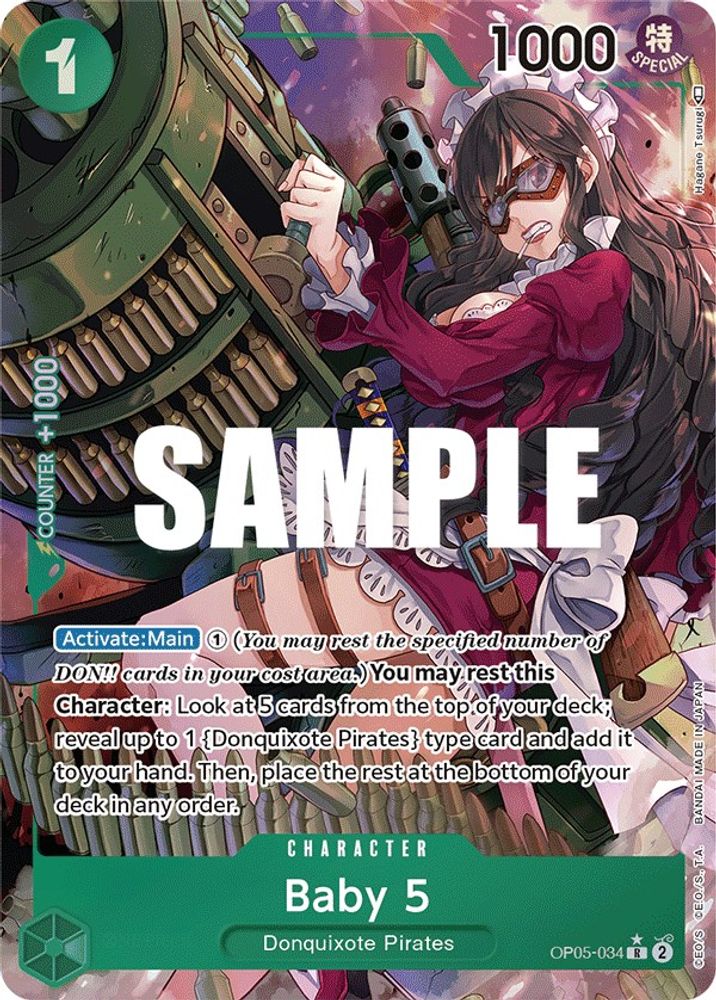 Baby 5 [Alternate Art] OP05-034 One Piece Card Game