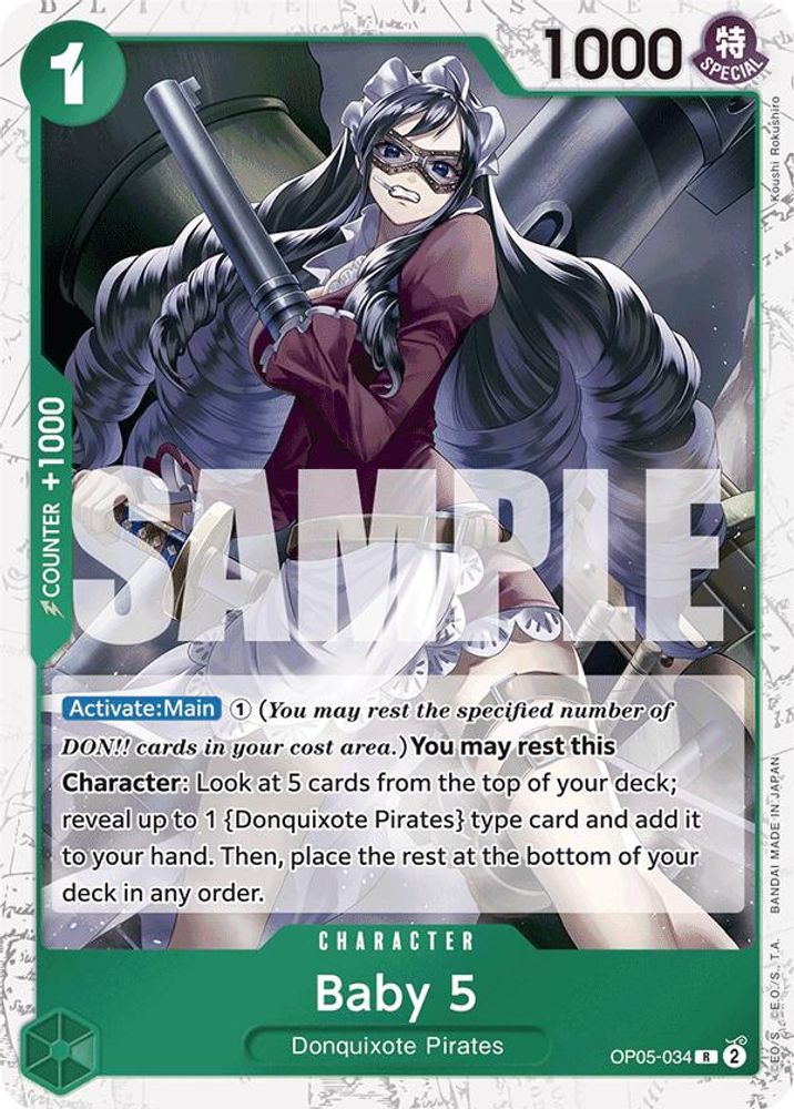 Baby 5 [Jolly Roger PRB01] OP05-034 One Piece Card Game