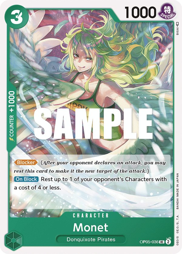 Monet OP05-036 One Piece Card Game