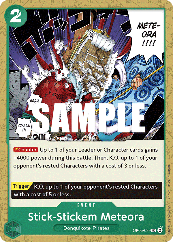 Stick-Stickem Meteora OP05-039 One Piece Card Game