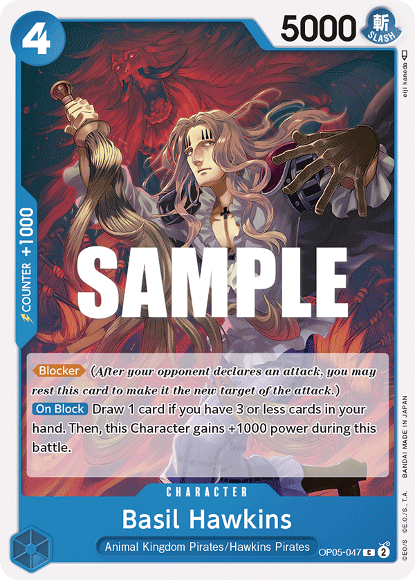 Basil Hawkins OP05-047 One Piece Card Game
