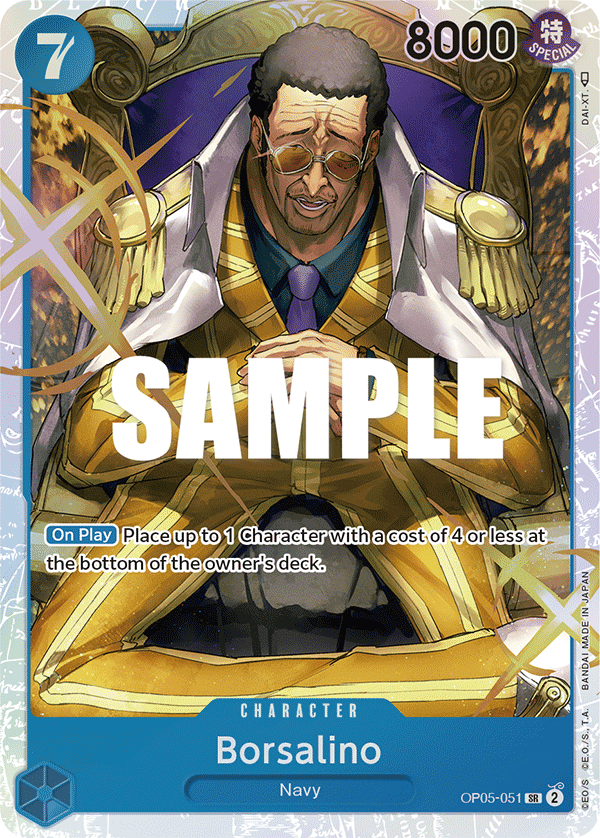 Borsalino [Alternate Art] JP OP05-051 One Piece Card Game