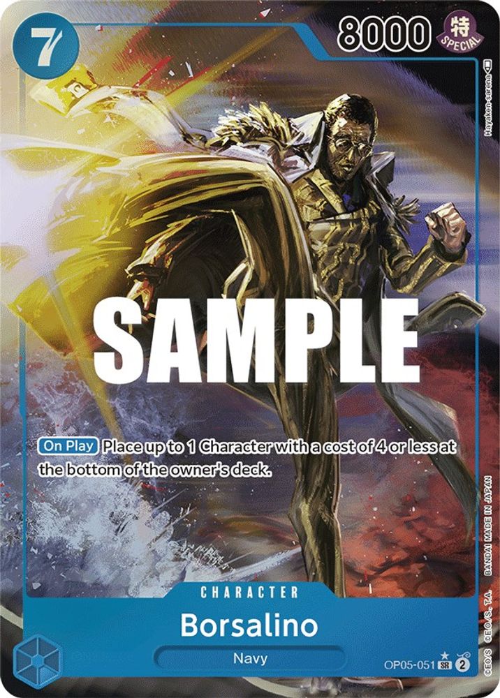 Borsalino [Alternate Art] OP05-051 One Piece Card Game