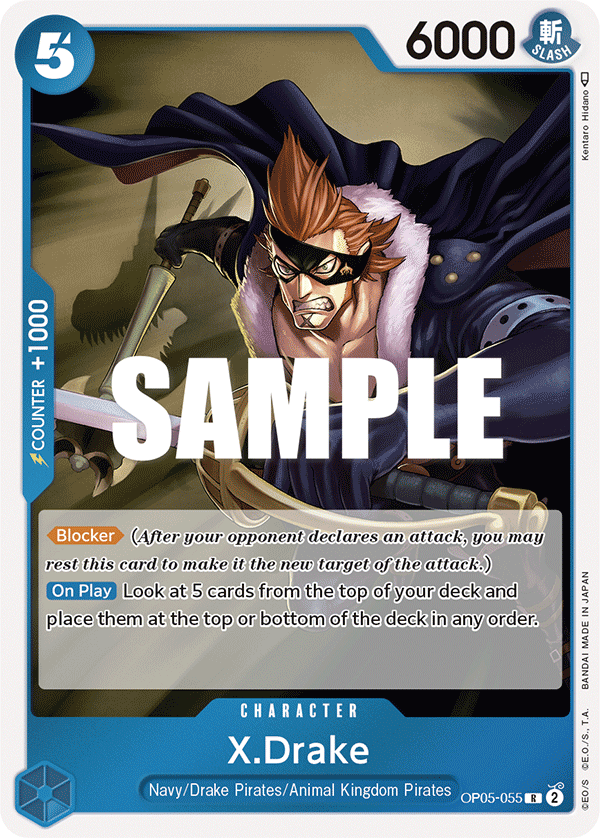 X.Drake [Alternate Art] JP OP05-055 One Piece Card Game