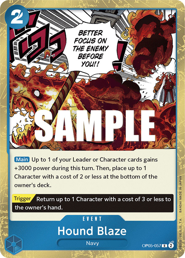 Hound Blaze [Textured PRB01] JP OP05-057 One Piece Card Game