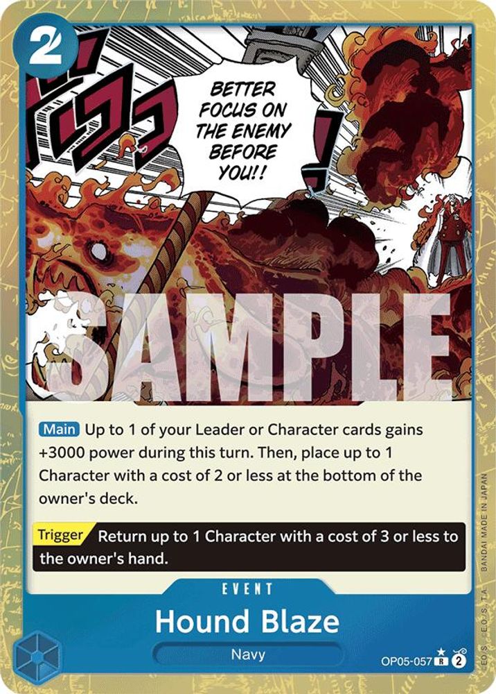 Hound Blaze [Textured PRB01] OP05-057 One Piece Card Game