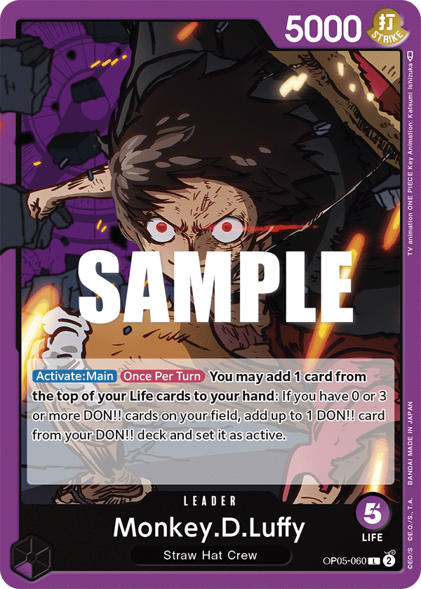 Monkey.D.Luffy OP05-060 One Piece Card Game