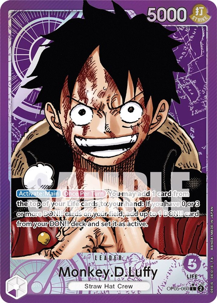 Monkey.D.Luffy [Alternate Art] OP05-060 One Piece Card Game