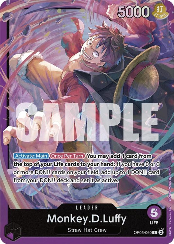 Monkey.D.Luffy [Purple] OP05-060 One Piece Card Game
