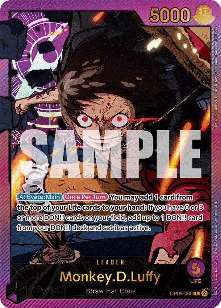 Monkey.D.Luffy [SP] OP05-060 One Piece Card Game