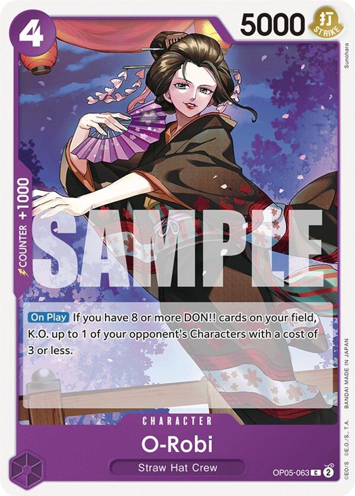 O-Robi [Purple] OP05-063 One Piece Card Game