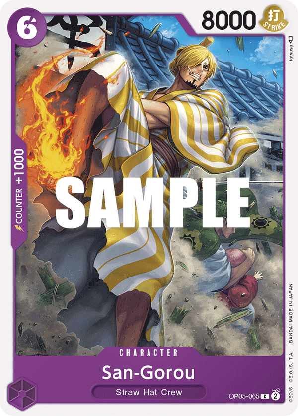 San-Gorou [1st Anniversary Stamp] OP05-065 One Piece Card Game