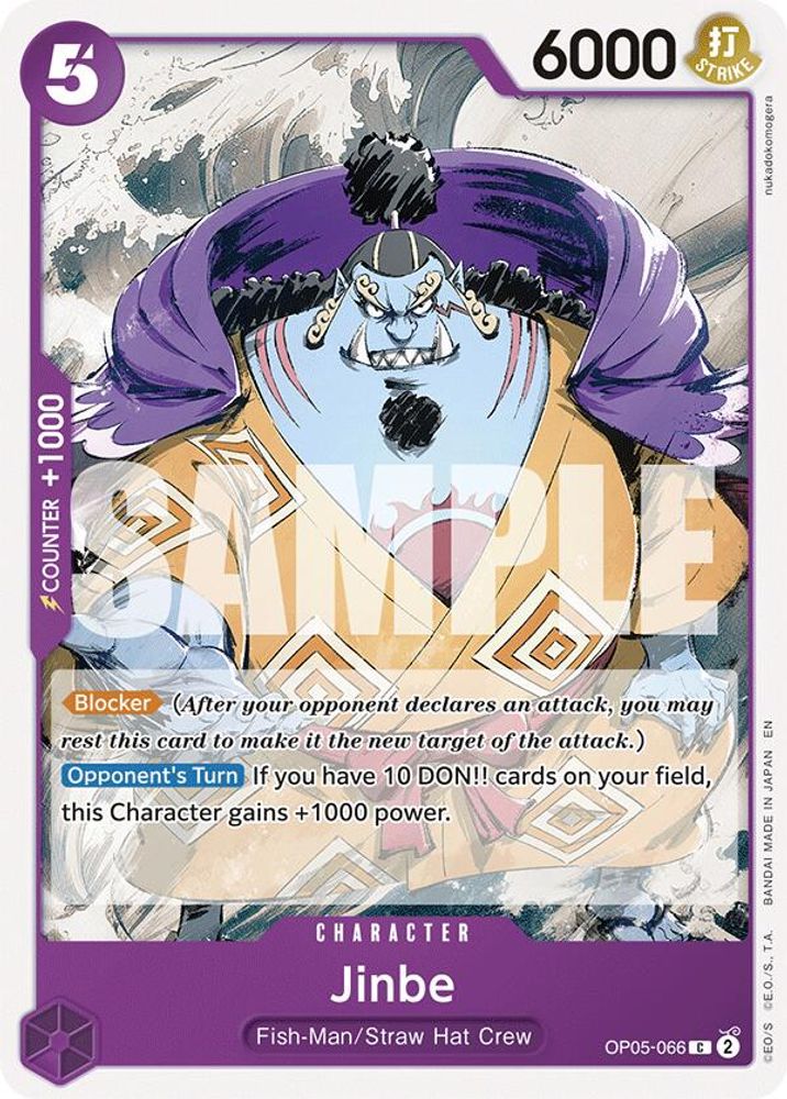Jinbe [Reprint] OP05-066 One Piece Card Game