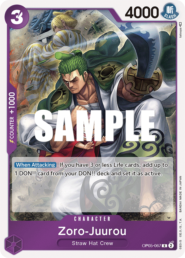 Zoro-Juurou [2nd Anniversary Guide] JP OP05-067 One Piece Card Game