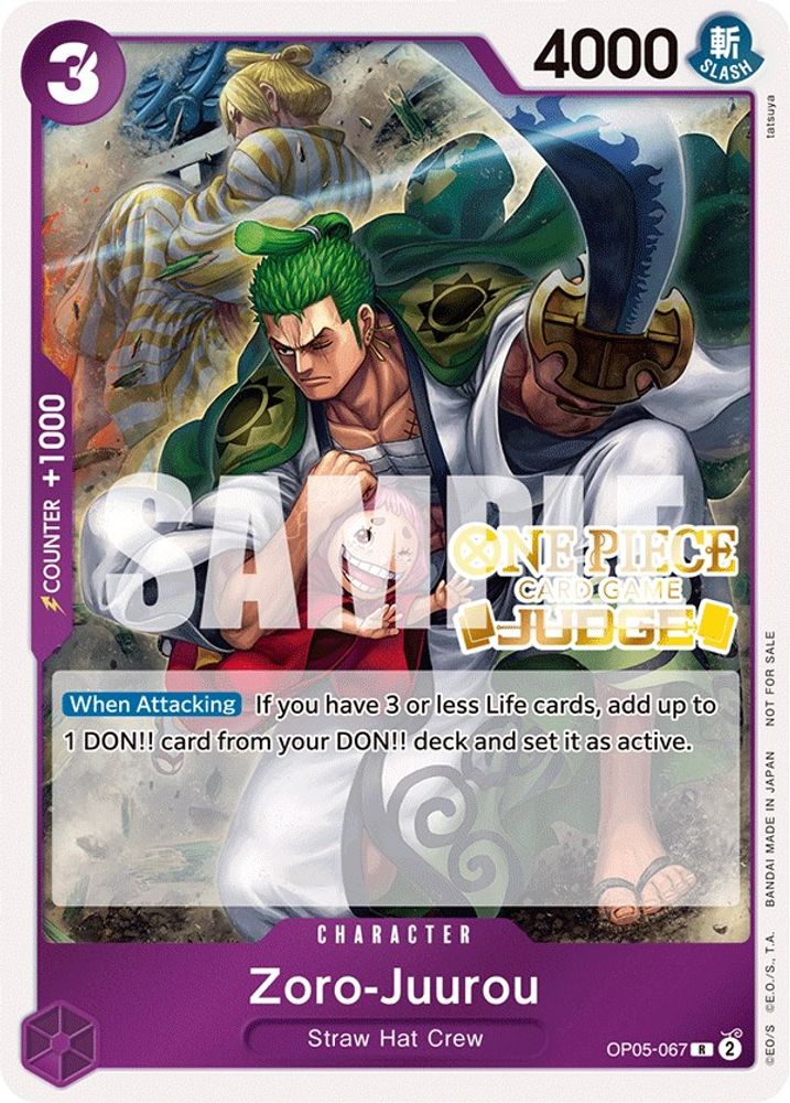 Zoro-Juurou [Judge] OP05-067 One Piece Card Game