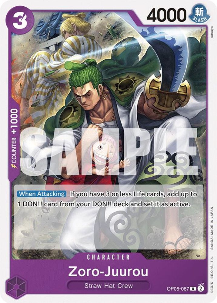 Zoro-Juurou [Purple] OP05-067 One Piece Card Game