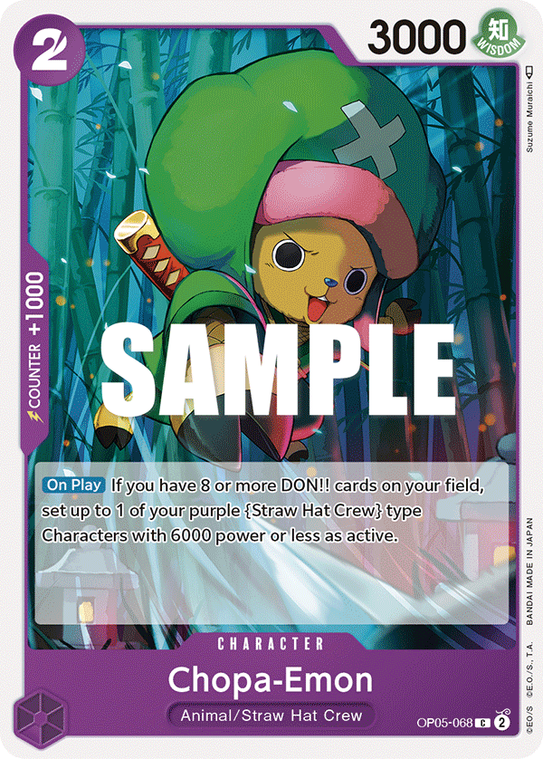 Chopa-Emon [1st Anniversary] OP05-068 One Piece Card Game