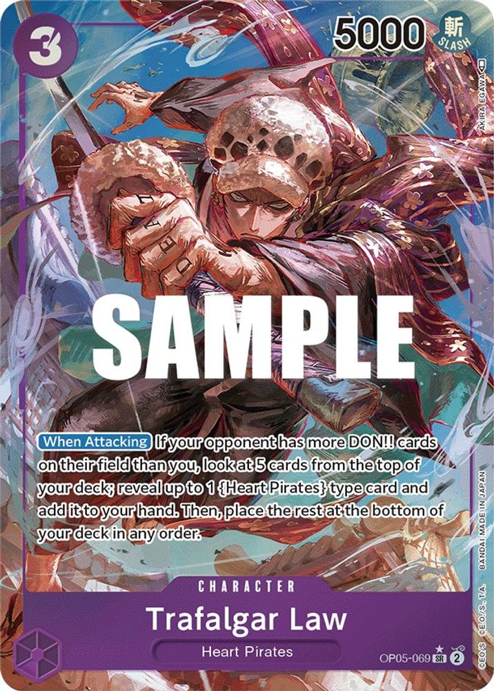 Trafalgar Law [Alternate Art] OP05-069 One Piece Card Game
