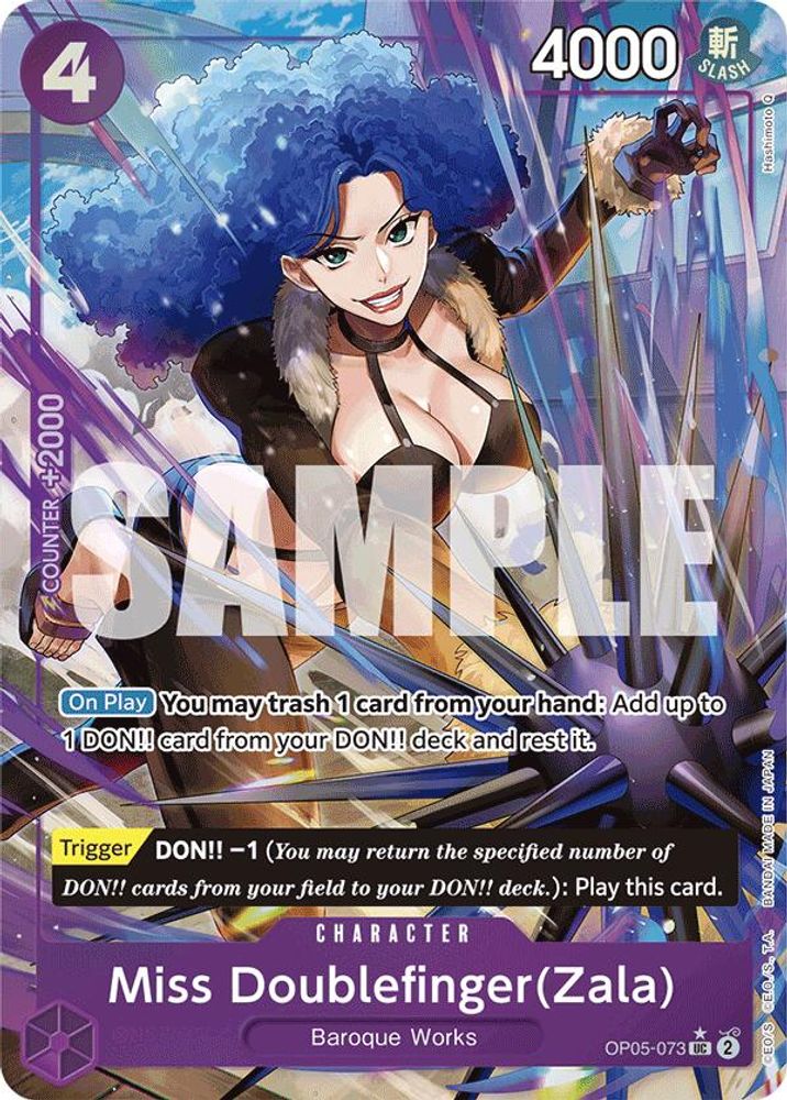 Miss Doublefinger(Zala) [Full Art PRB01] OP05-073 One Piece Card Game
