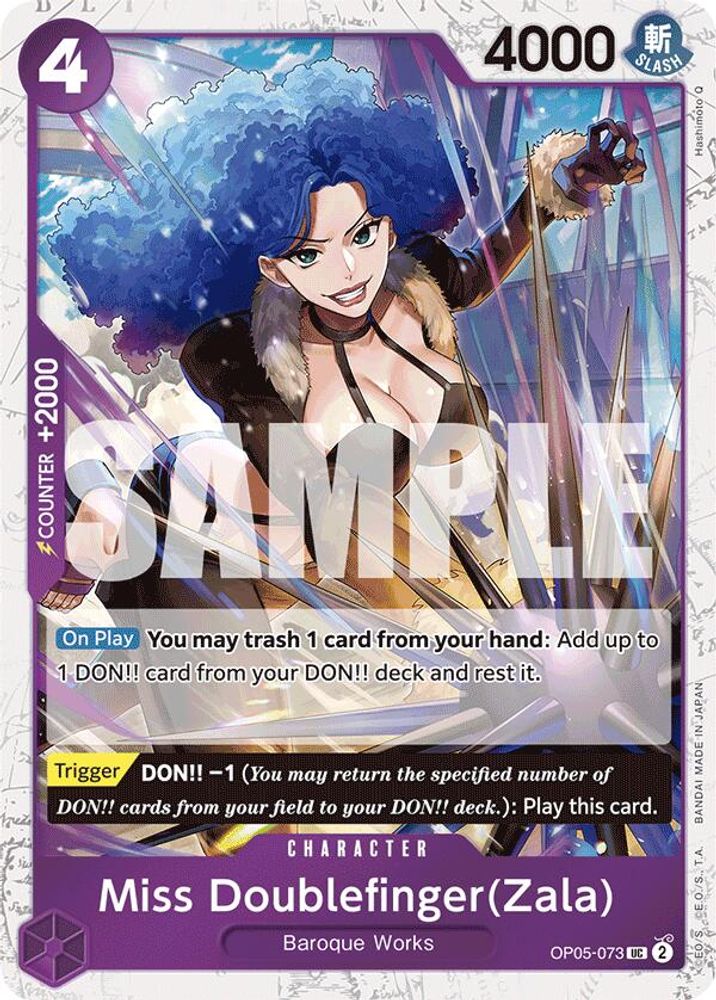 Miss Doublefinger(Zala) [Jolly Roger PRB01] OP05-073 One Piece Card Game